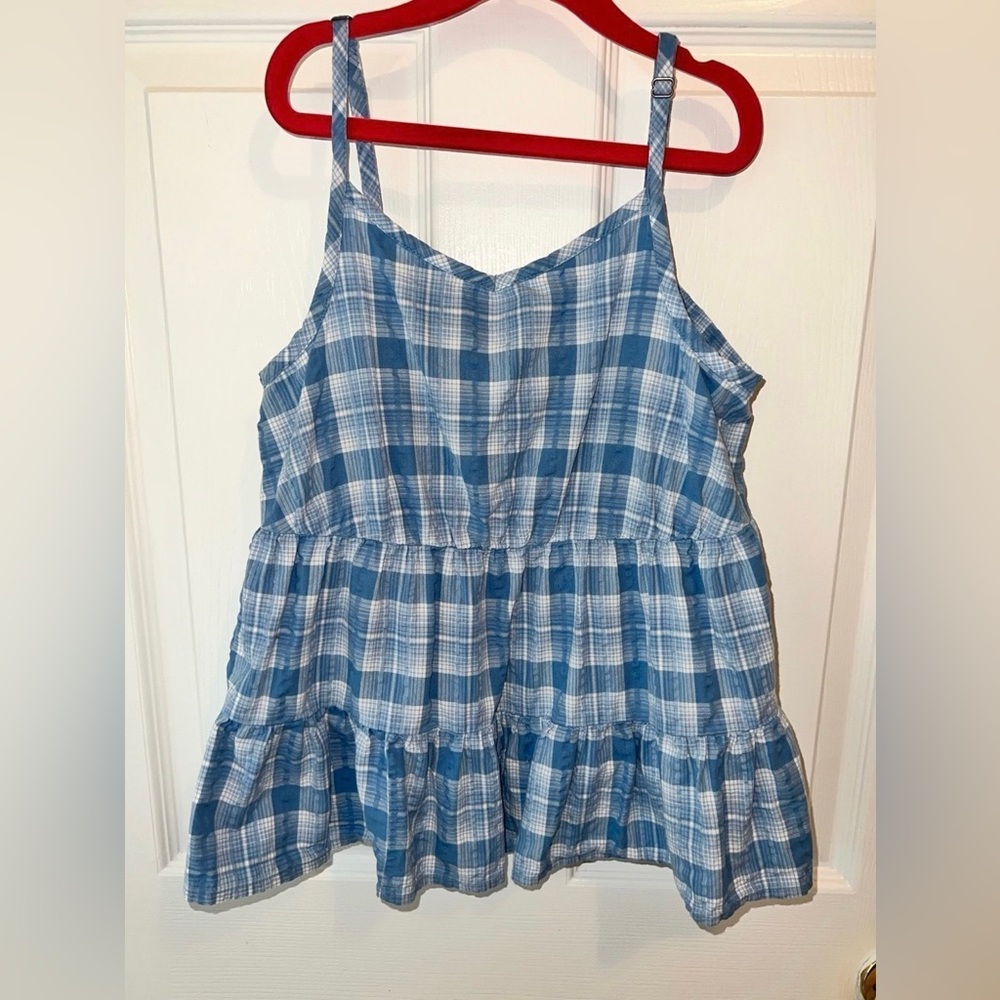 Girl’s sz 14/16 Blue Babydoll Tank Top